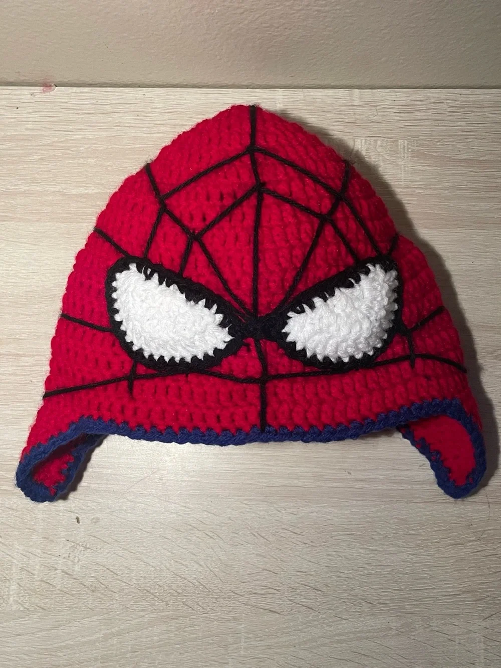 Spider-Man Red Crochet Beanie Hat